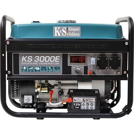 Könner & Söhnen Groupe électrogène 3000W Essence 230V KS3000E - Bleu