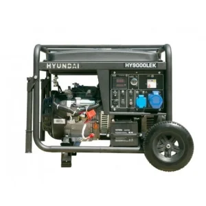 HYUNDAI Groupe Electrogène de chantier 6600W 6000W - HY9000LEK - Serie Pro